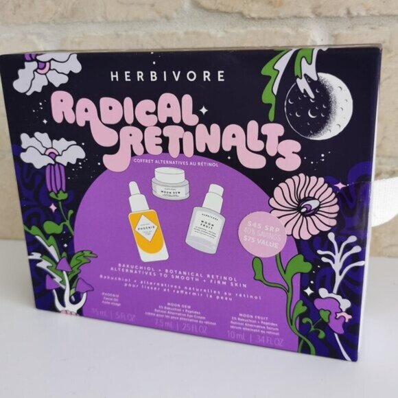 Radical Retinalts Herbivore Sealed New In Box Bakuchiol Skincare Gift Set - Picture 1 of 5